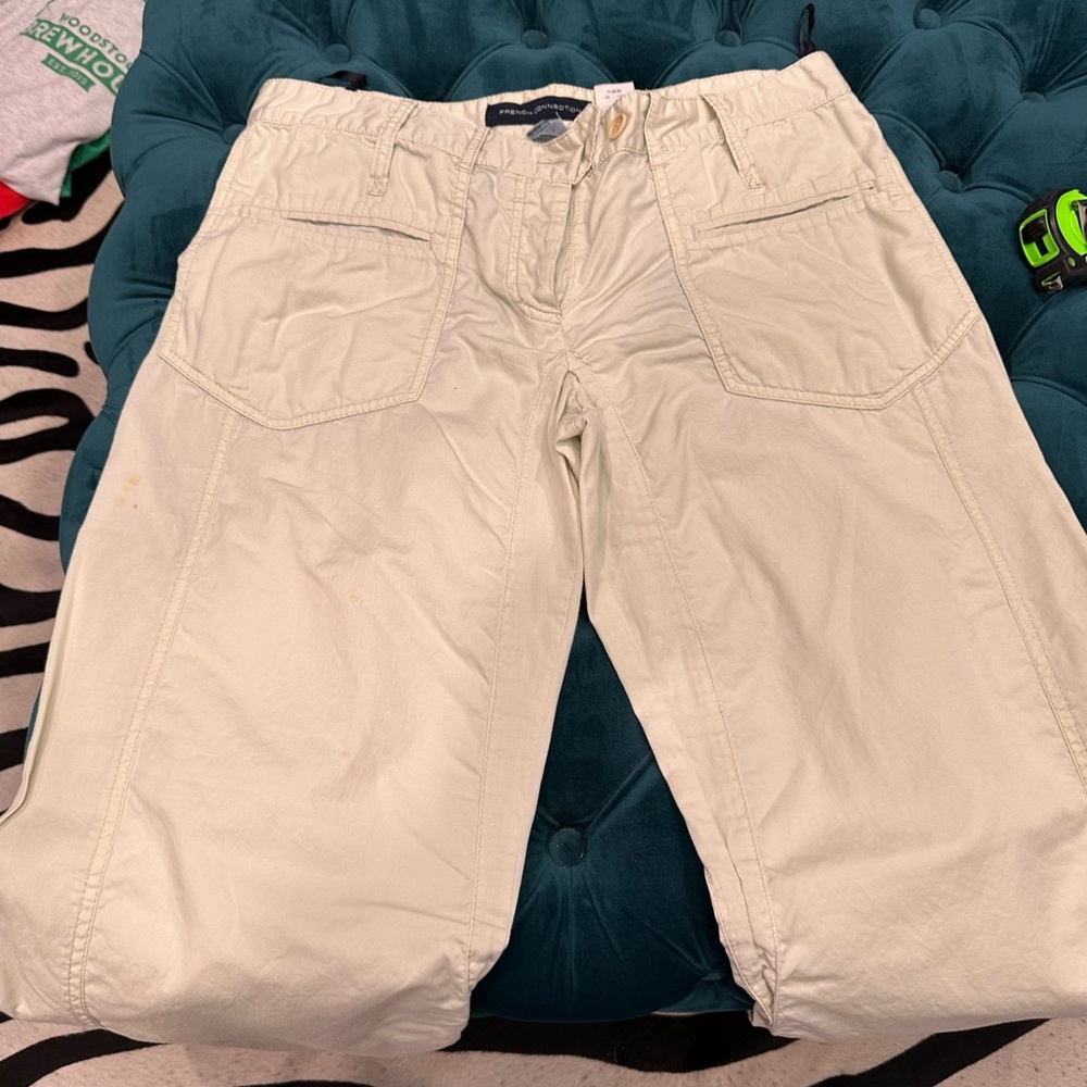 French Connection Cream Women's Trousers